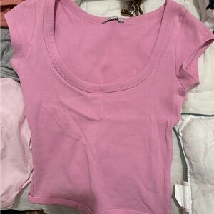 Zara Pink Short Sleeve Tee